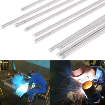 

10Pcs 2.4x450mm Hypothermia Low Temperature Aluminium Welding Rod Wire Electrode