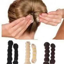 2 пар/уп.(2 больших 2 маленьких) волшебный стиль DIY инструмент Updo булочка инструмент для укладки волос Макияж Волшебный Пончик Формирователь волос для женщин и девочек