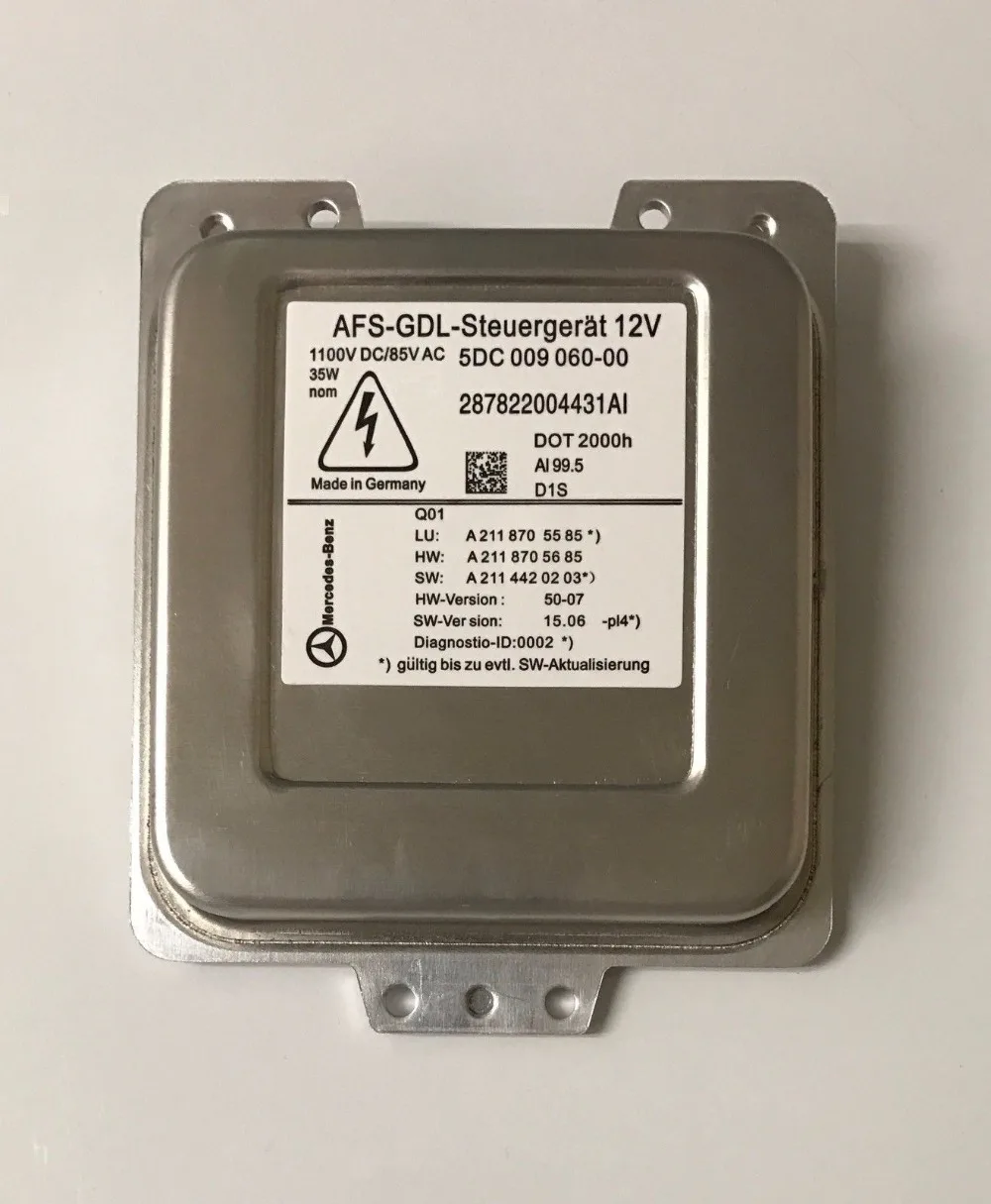 

H-ella 5DC 009 060-00 AFS GDL XenonHID Lest HID De Commande ECUW211 classe E