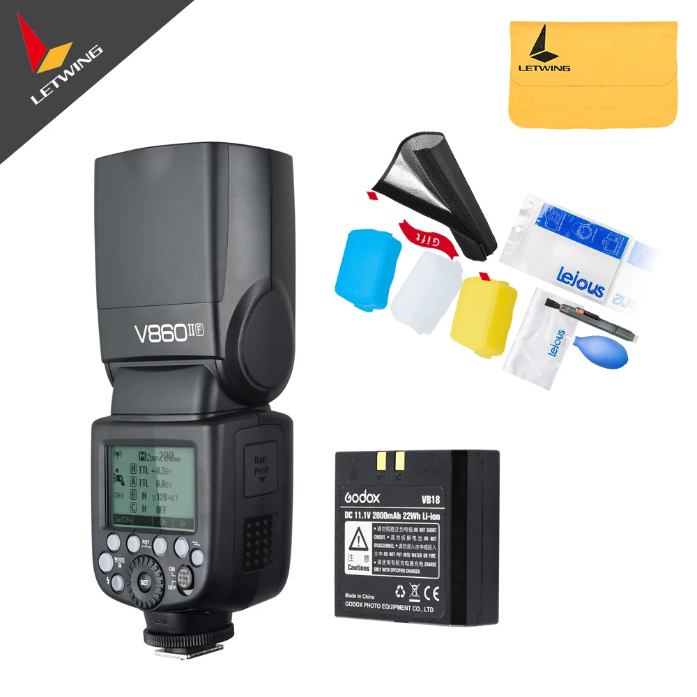 

In Stock!!! Godox V860II F V860IIF Camera Flash Speedlite Strobe for Fujifilm with 2.4G Wireless TTL HSS 1/3000 1/20000