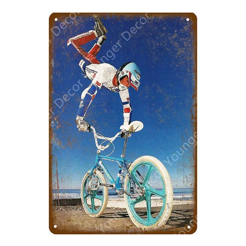 Ride My Bicycle металлическая жестяная вывеска для езды на велосипеде ретро постер винтажный Бар Паб Клуб домашний декор потертый шик настенная живопись табличка - Цвет: YD7730E