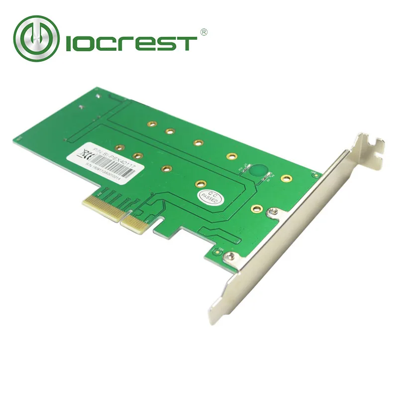 IOCREST PCIe x 4 к NGFF(PCIe) NVMe SSD+ SATA к NGFF(SATA) адаптер карты двойного напряжения питания