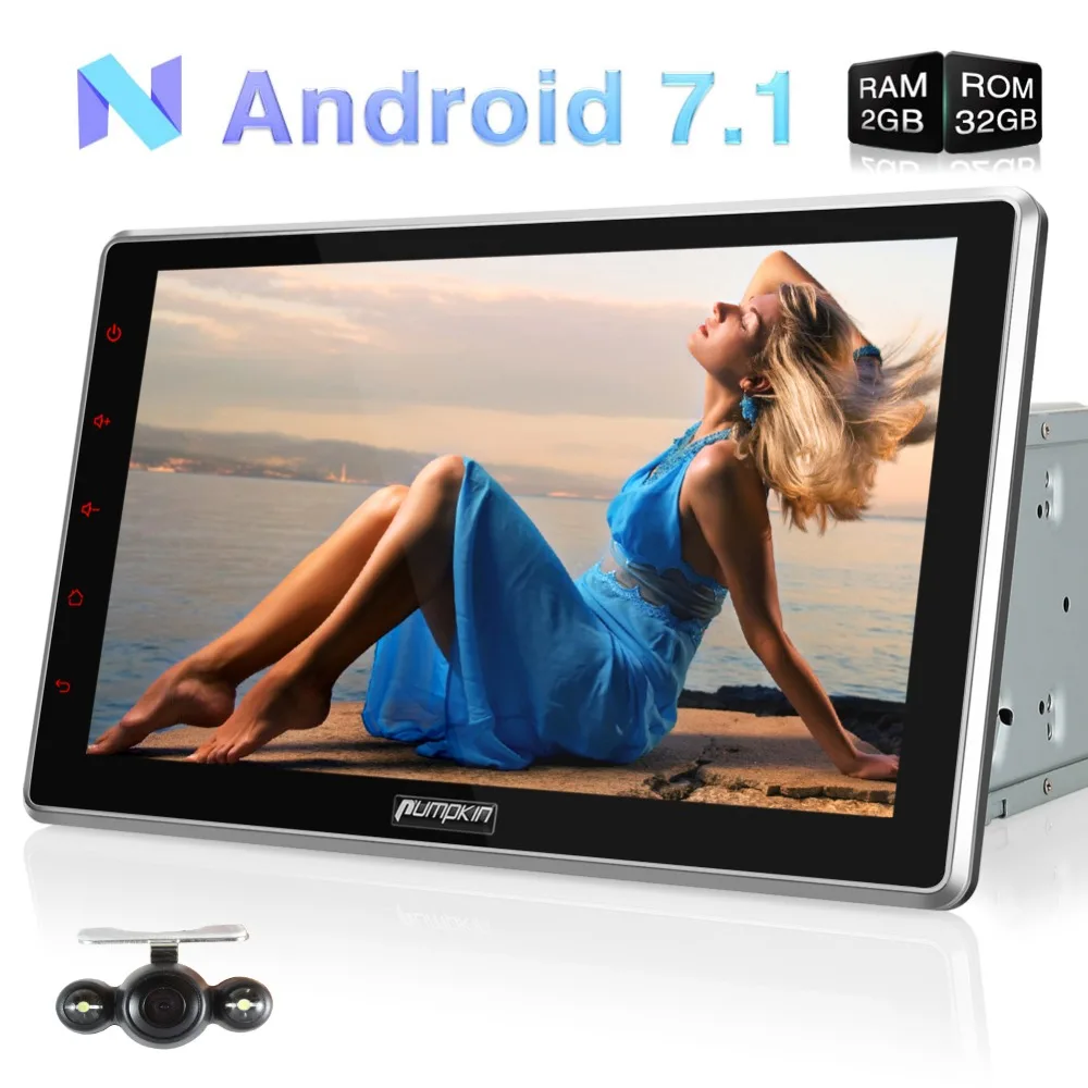 

10" Capacitive Screen Car Multimedia Player 2 Din Android 7.1 Universal Car Radio No DVD Player GPS Car Stereo Audio With Camera