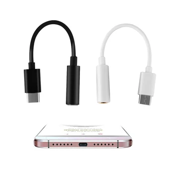 

USB 3.1 Type C USB-C Male to 3.5 AUX Audio Female Jack Type-C to 3.5mm Earphone Cable Adapter for Xiaomi Samsung