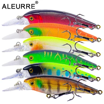 

10cm/11g Minnow Lure Fishing Wobbler Hard Isca Artificial Bait Topwater Crankbait 3D Eyes Pesca 6colors Fishing Tackle Stream