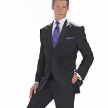 Новые мужские костюмы, стильные мужские костюмы, смокинги для жениха с отворотом, мужские лучшие мужские свадебные костюмы(куртка+ брюки+ жилет