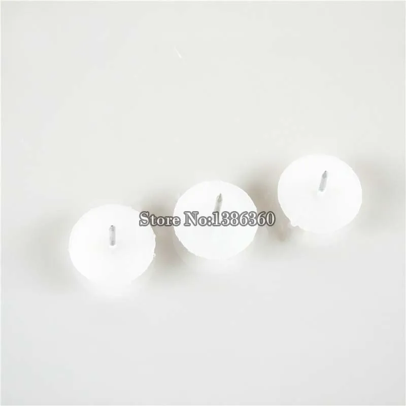 24 PCS Dimater 24mm plastic chair glide nail on furniture feet bottom protect floor white CP516