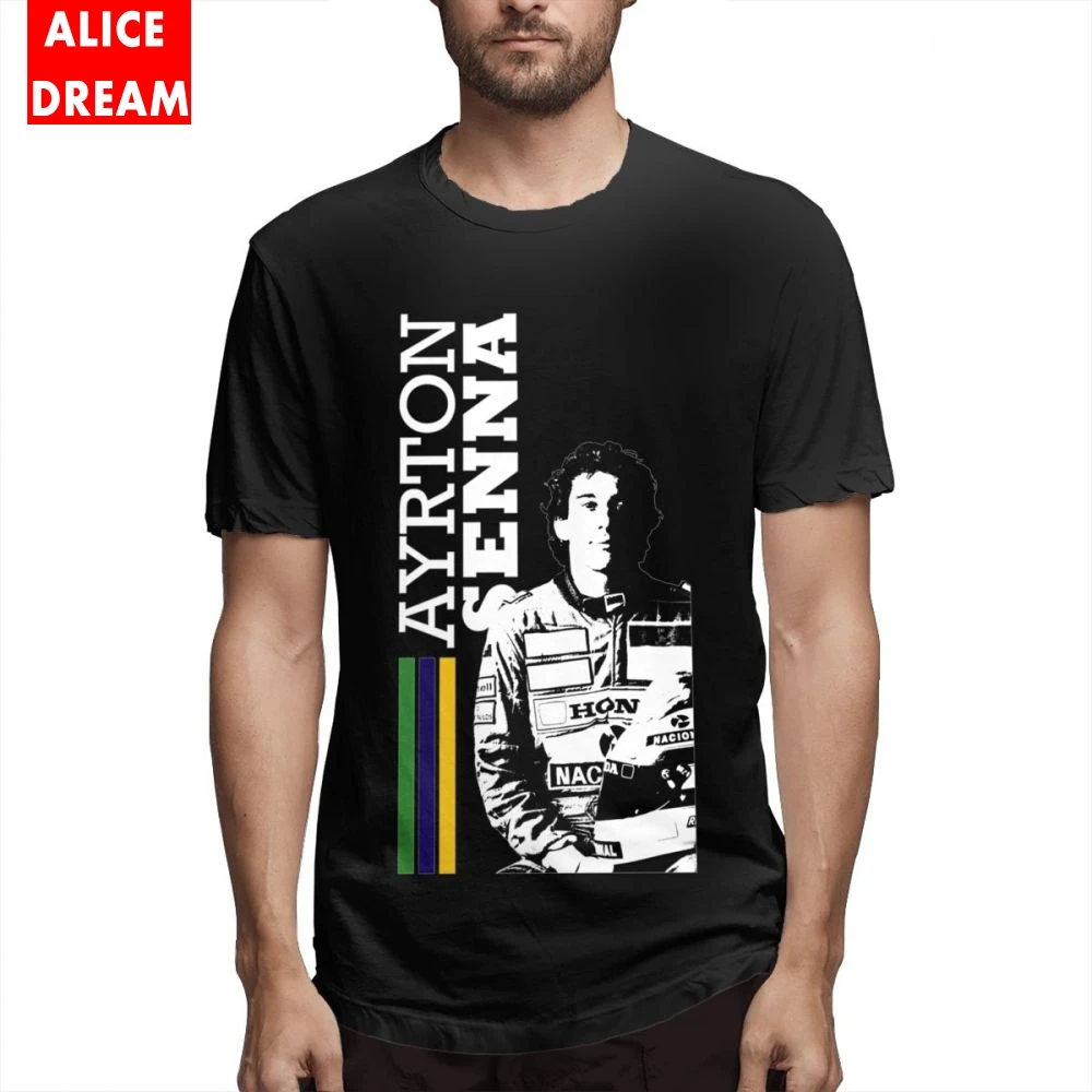 

3D Print T shirt Ayrton Senna Brazil D 1 Tee MenMan Graphic T Shirt Organic Cotton Alicedream Tee