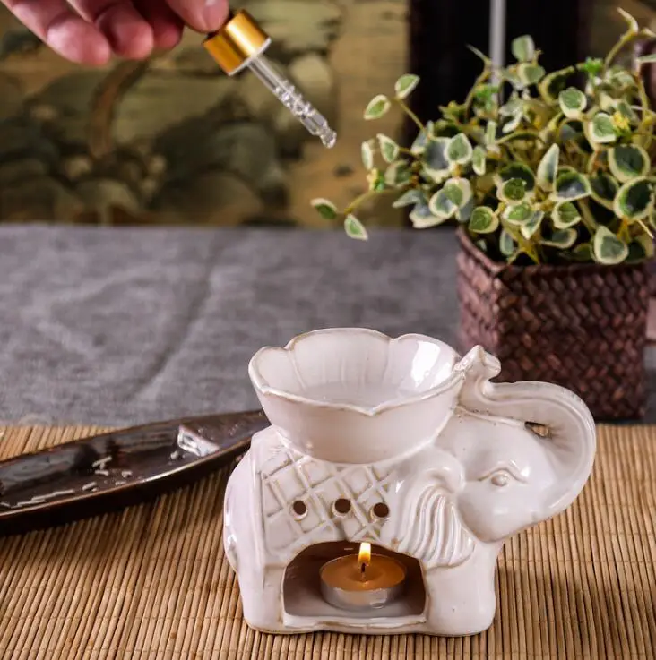 

NOOLIM Thai Ceramic Essence Aroma Burner Creative Censer Aroma Furnace Oil Burner Hotel Bedroom Home Decoration