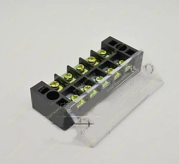 

Free shipping Wholesale 5pcs/lot TB-2505 600V 25A Dual Row 5 Position Terminal Blocks Barrier/fixed wiring board/Connector board