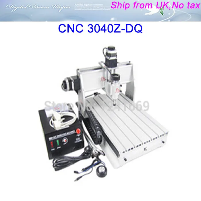 Free ship to EU city,CNC 3040Z-DQ drilling machine with ball screw and auto-checking tool,upgraded from cnc 3020 router,No tax! free shipping cnc 3040 z dq 4 axis 3d wood engraving machine pcb carving router with ball screw tool auto checking instrument