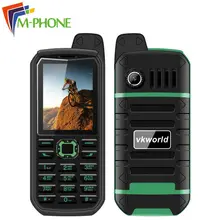 Vkworld камень V3 плюс мобильный телефон 2.4 дюймов Dual SIM 4000 мАч Батарея IP54 пыле Водонепроницаемый bluetooth fm радио мобильный телефон