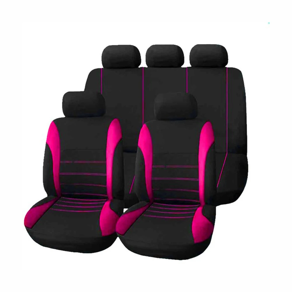 Автомобильный кожаный чехол для сиденья mitsubishi pajero 4 2 sport outlander xl asx аксессуары lancer чехлы на сиденье автомобиля - Название цвета: Rose red