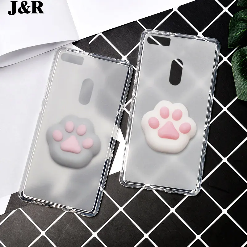 Case For Asus Zenfone 3 ultra ZU680kl Silicone Cover Cases Cute Animal Cat Claw Squishy Phone Bags Protective Transparent Shell |