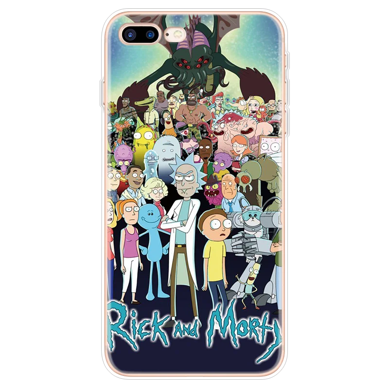 Чехол Rick And marty для iphone 7Plus для iphone X XS Max чехол для iphone 6S 6 7 8 Plus Мягкий чехол из ТПУ для iphone XR 11 Pro Max