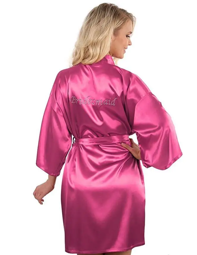 Bridesmaid robes Sleepwear Robe Wedding Bride Bridesmaid Robes Pyjama Robe Female nightwear Bathrobe Nightdress Nightgowns