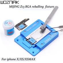 MJ Z13 металлическая Оловянная посадочная платформа с BGA трафарет для IPhone X XS MAX инструменты для пайки и ремонта