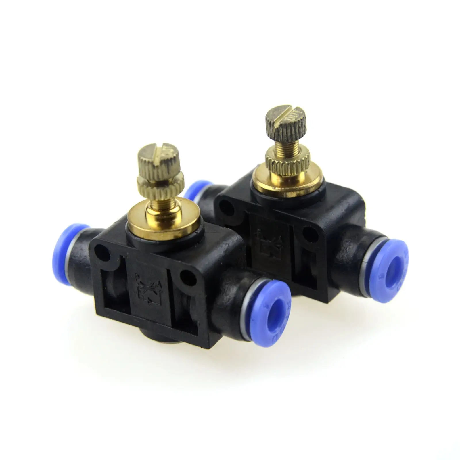 

Pneumatic Components Tube Quick Fittings 4-12mm OD Pipe throttle valve Adjustable plastic air pipe connector