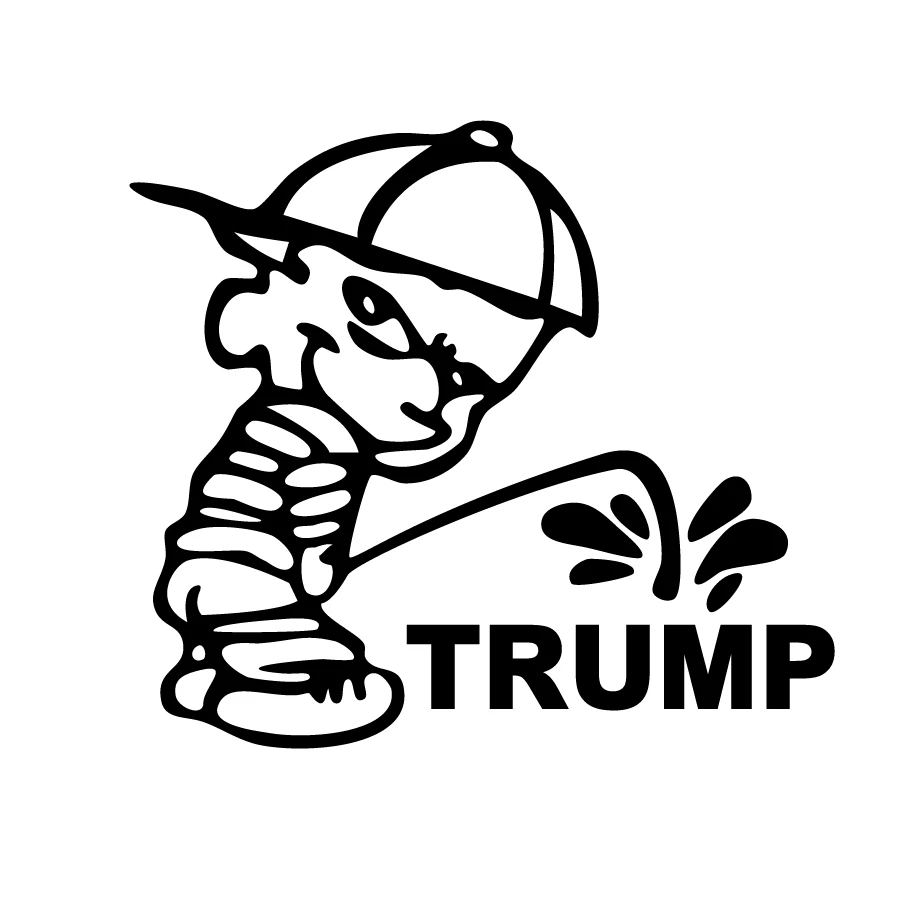 Забавная виниловая наклейка с Дональдом Трампом наклейки изображением