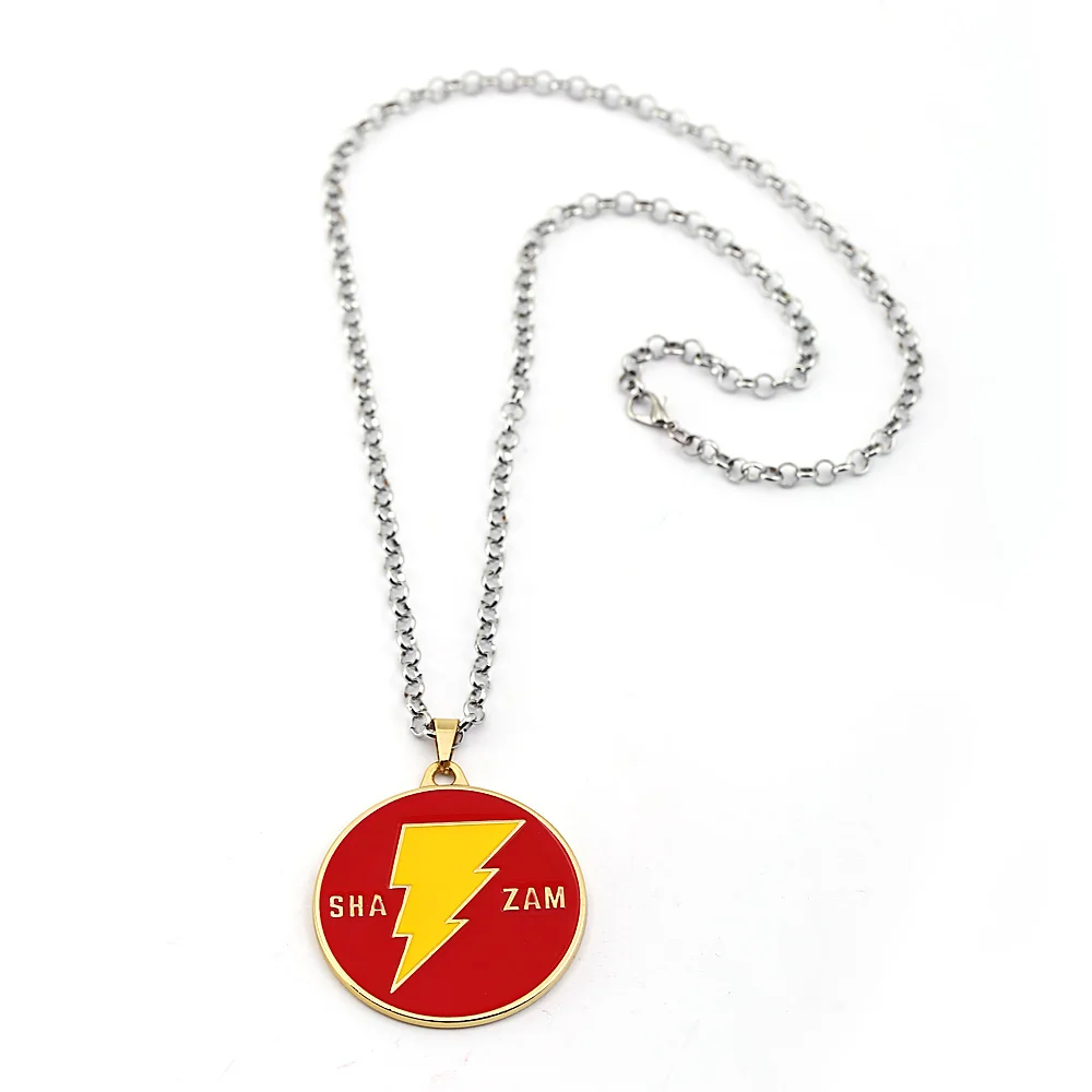 Shazam ожерелья Билли Бэтсон флэш подвеска с молнией ожерелье для женщин мужчин