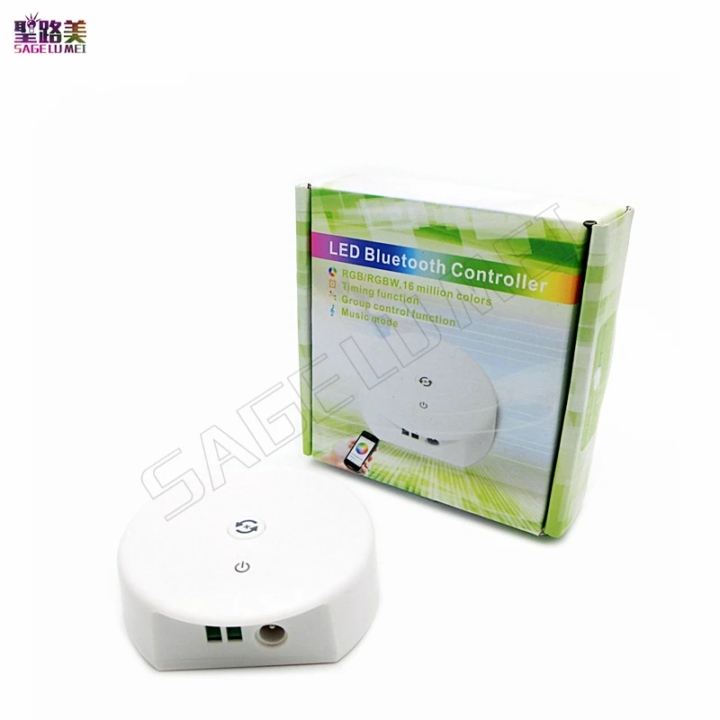 #Best 1 pcs DC12 24V RGB RGBW Bluetooth UFO LED Controller,Timing Function,Group Control, Music Mode,16million colors 4.0 IOS Android