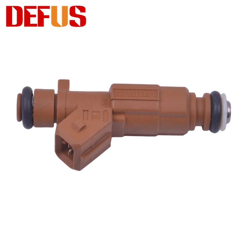 DEFUS 4X 0280156282 топливный инжектор Bico для Chevrolet Chery Tiggo A5 Форсунка впрыска топлива 0 280 156