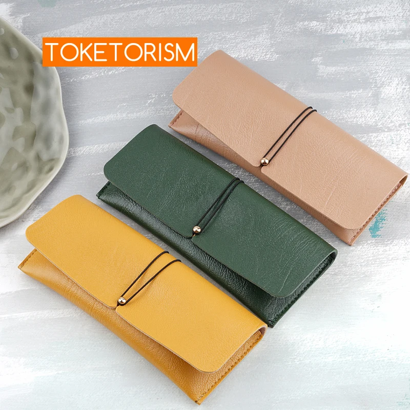 Toketorism retro soft sunglasses bags glasses boxes durable synthetic leather spectacles cases B8