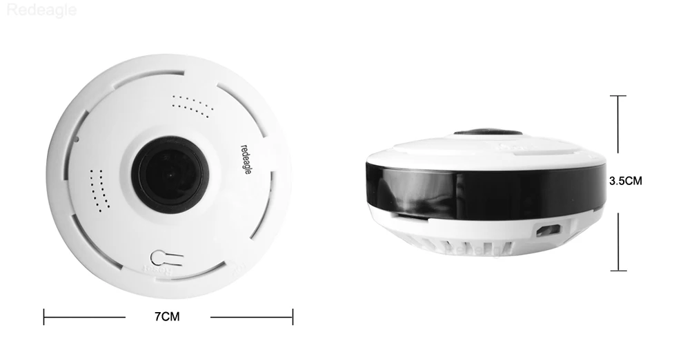 Redeagle 2mp HD Fisheye IP Камера 1080 P 360 градусов полный вид мини CCTV сети домашней безопасности Wi-Fi 3D VR панорамный Камера s