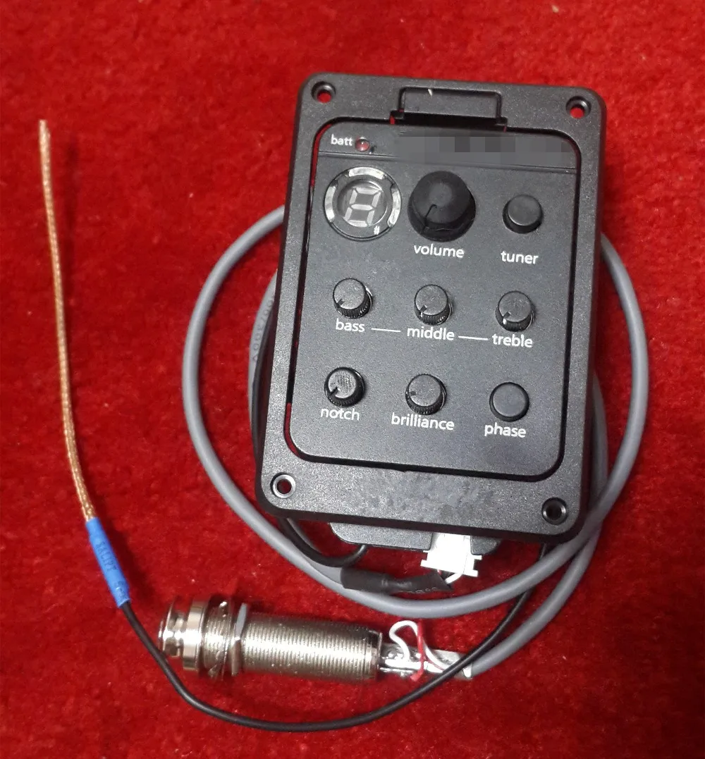 10pcs Fishman Guitar Pickups Presys Plus Onboard Acoustic Preamp EQ With Tuner LED | Спорт и развлечения