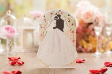 Wedding Invitations Customize Romantic Church Bride and Groom Wedding Cards Laser Cutting Invitation Card Wedding Favors