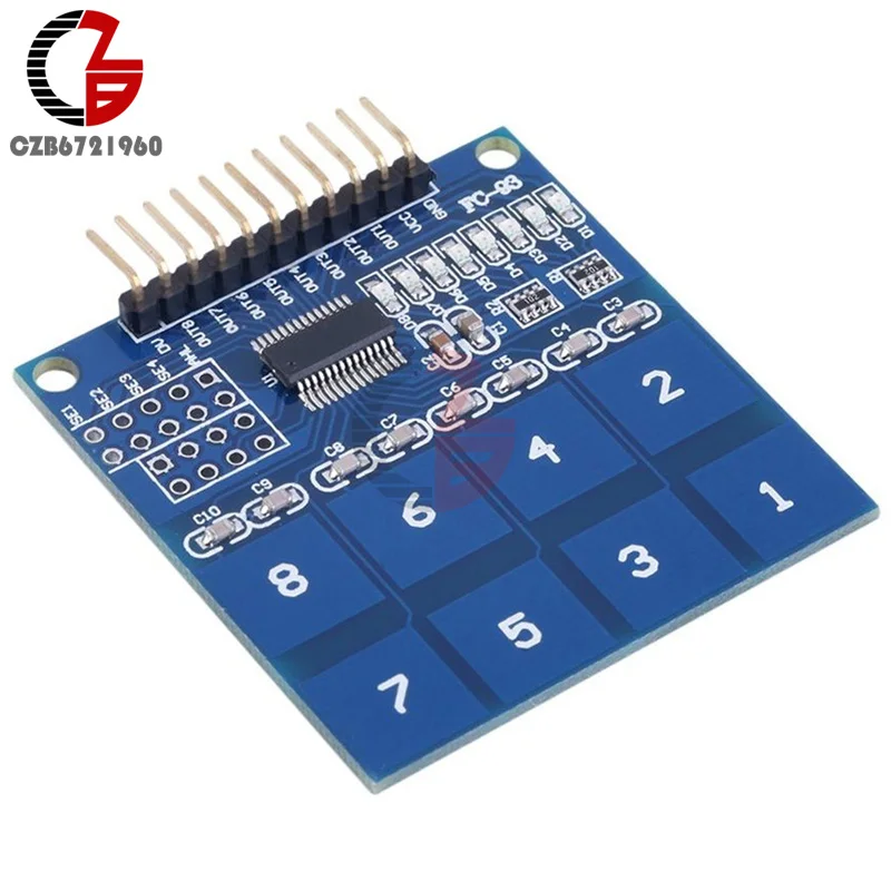 2 4 V 5 TTP226 IC 8 клавиш цифровой Емкостный переключатель сенсорный модуль датчика для