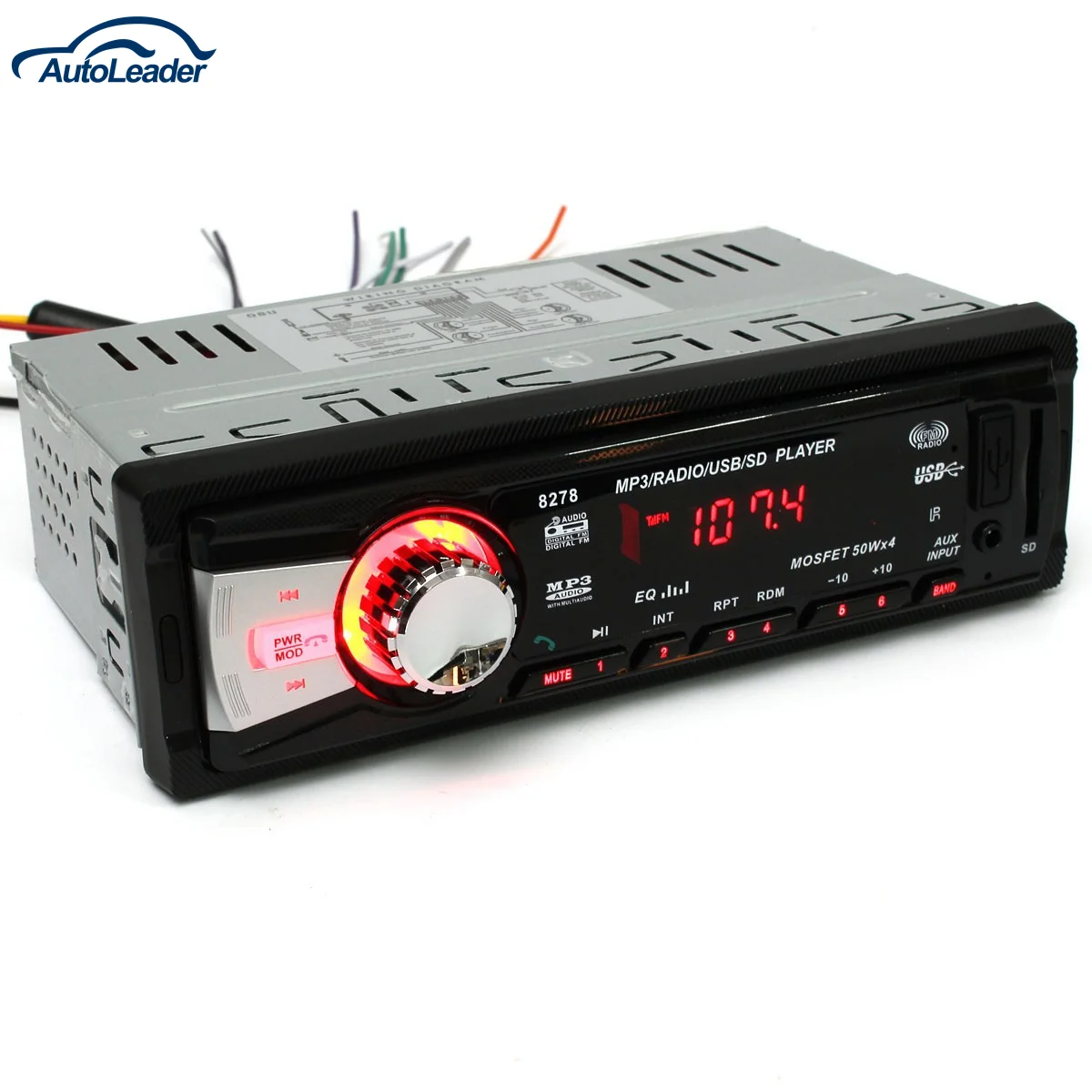 Sale Brand New Car Bluetooth LCD Audio Stereo FM Aux Input Receiver SD