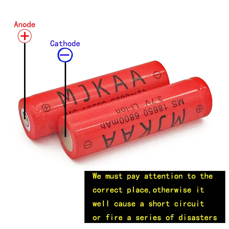 18650 3,7 V 6800mAh литий-ионная аккумуляторная батарея для фонарика фонарь