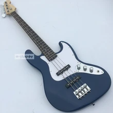 High End 4 string Electric Bass guitar,With Full maple body,Rosewood guitars.Chinese guitarras,Blue