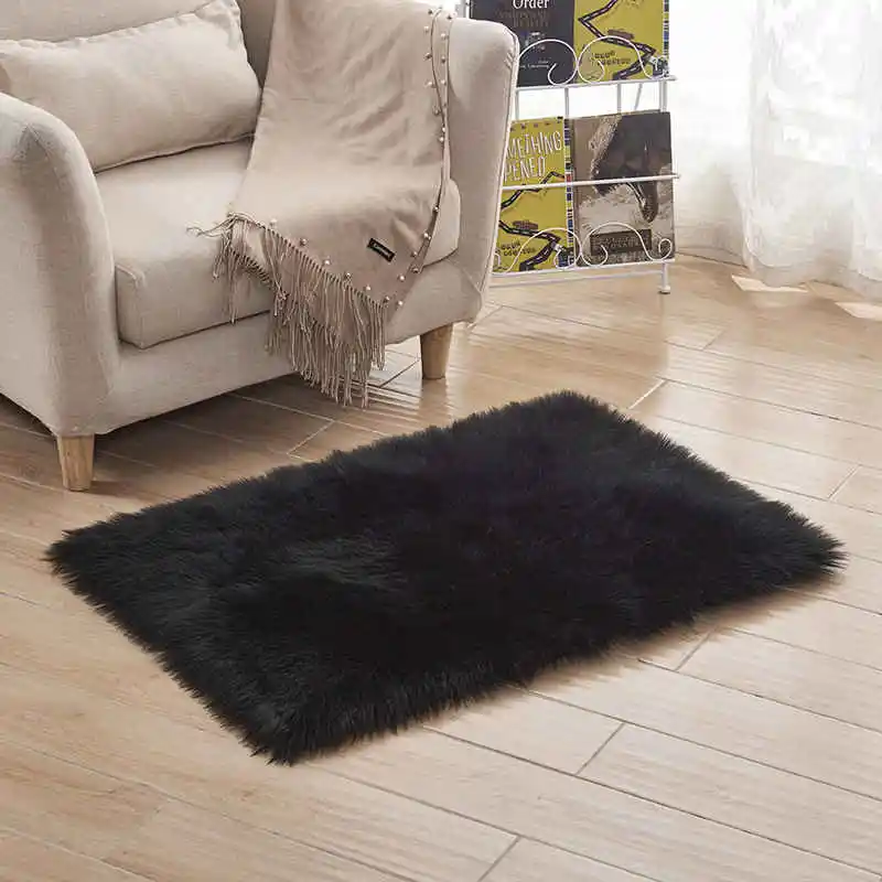 imitation wool rug plush carpet yoga mat (14)