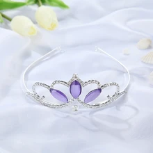 VCMART/1 шт., фиолетовая корона принцессы Софии, повязка для волос, аксессуары для волос, тиара для детей, для девочек, с героями мультфильмов, косплей, вечерние, подарок