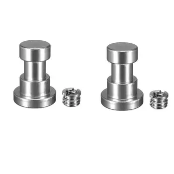 

2 Tripod Screw Adapter with 1/4” to 3/8” Screw for Camera Flash Bracket Light Stand Tripod Monopod