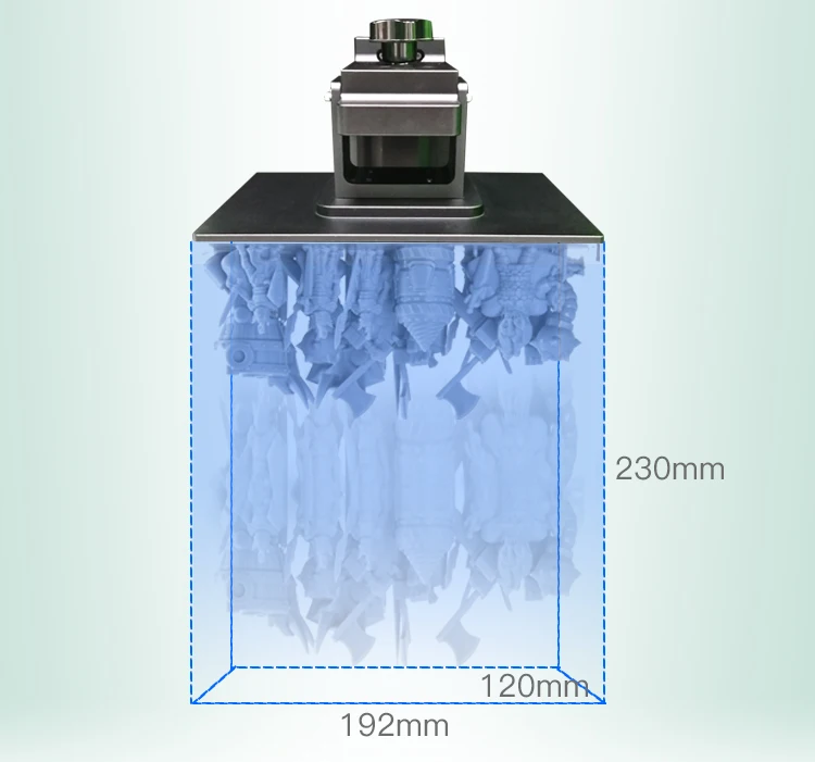 Creality SLA/DLP/lcd 3d принтер 192*120*230 мм Объем печати высокая точность 2K diy Impresora 405nm УФ смола