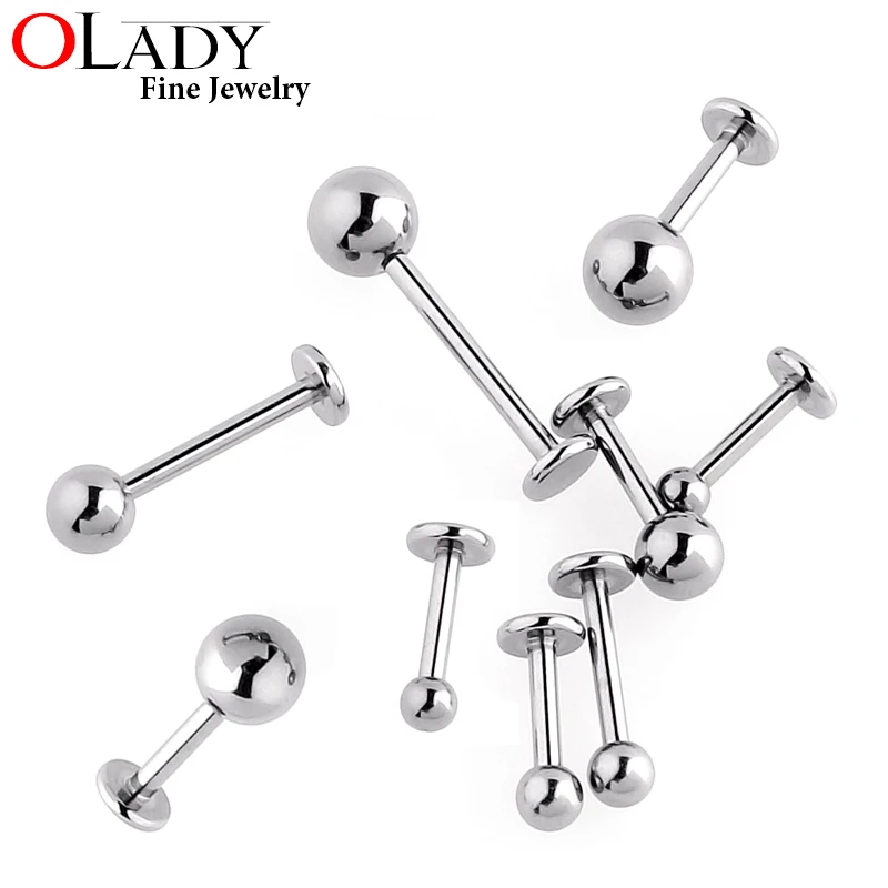 1,2mm negro piercing ring d:6-14mm oreja narices piercing