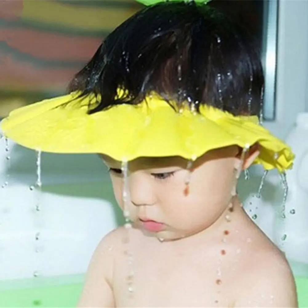 Водонепроницаемая Кепка с шампунем для купания Защитная мягкая Кепка для мытья головы для новорожденных Складная Регулируемая Кепка для душа