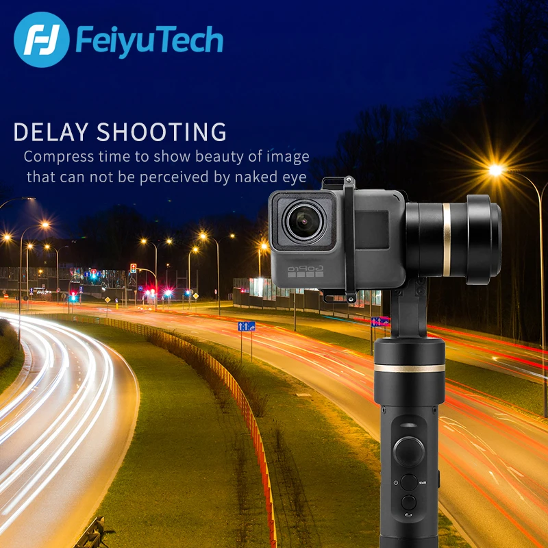 FeiyuTech Feiyu G5 водонепроницаемый 3 осевой Ручной Стабилизатор для экшн Камеры GoPro HERO 6
