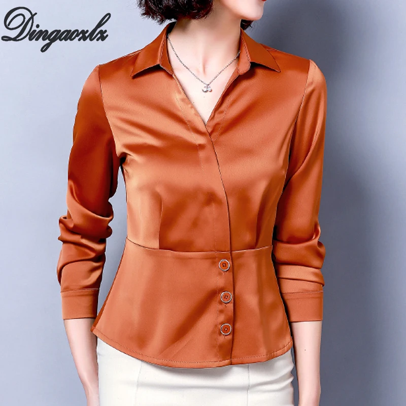 Women's Shirts Office Lady Professional Shirts Female