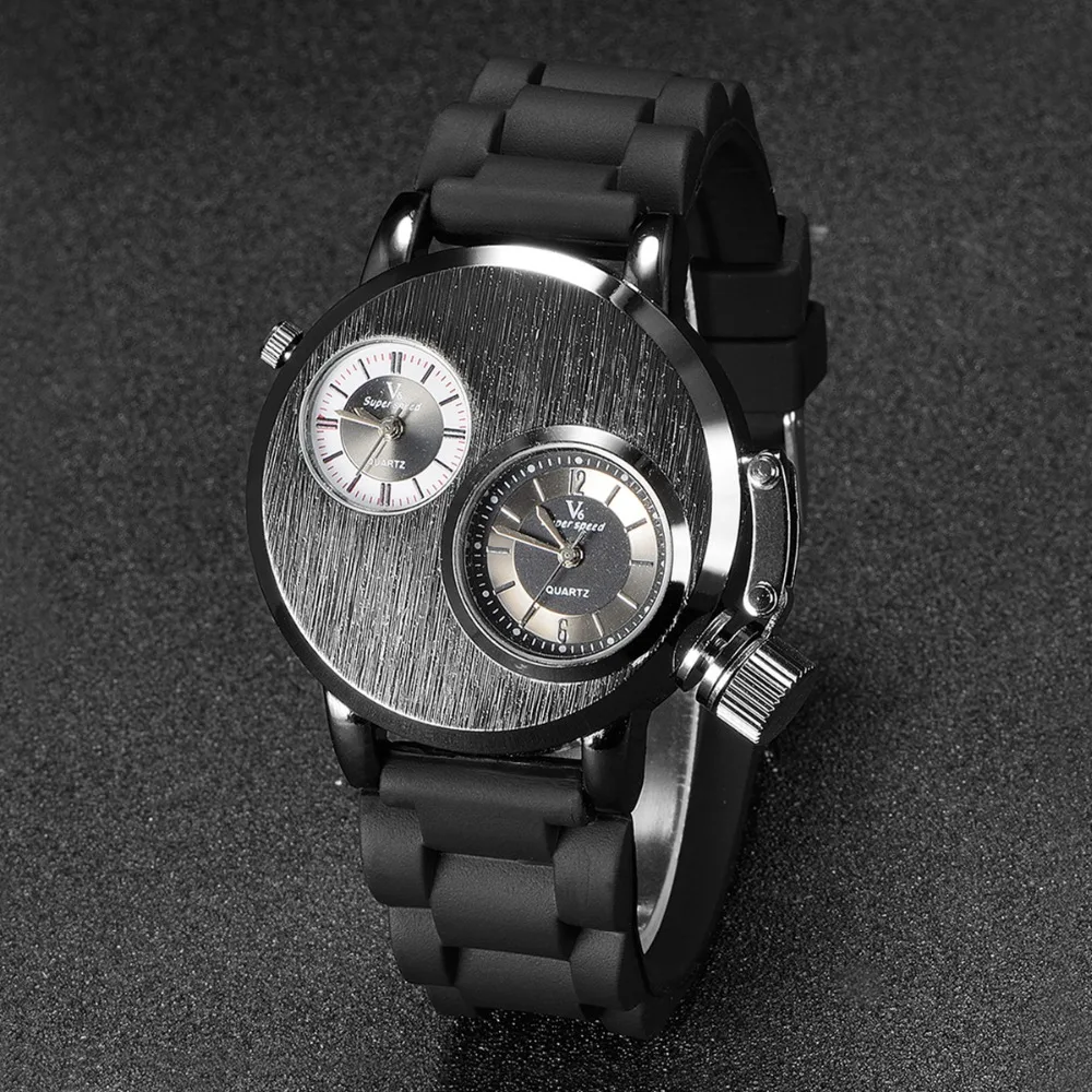 

Brand Men's Fashion Business Watches 2016 Relogio Masculino Personality Sports Watch Leisure Double Movement Quartz Wristwatch