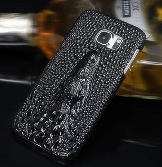 

Vintage Luxury Retro Phone Case For Samsung Galaxy S7 S6 S7 Edge S6 Edge A3 A310 A5 A510 Top Crocodile Leather Slim Back Cover