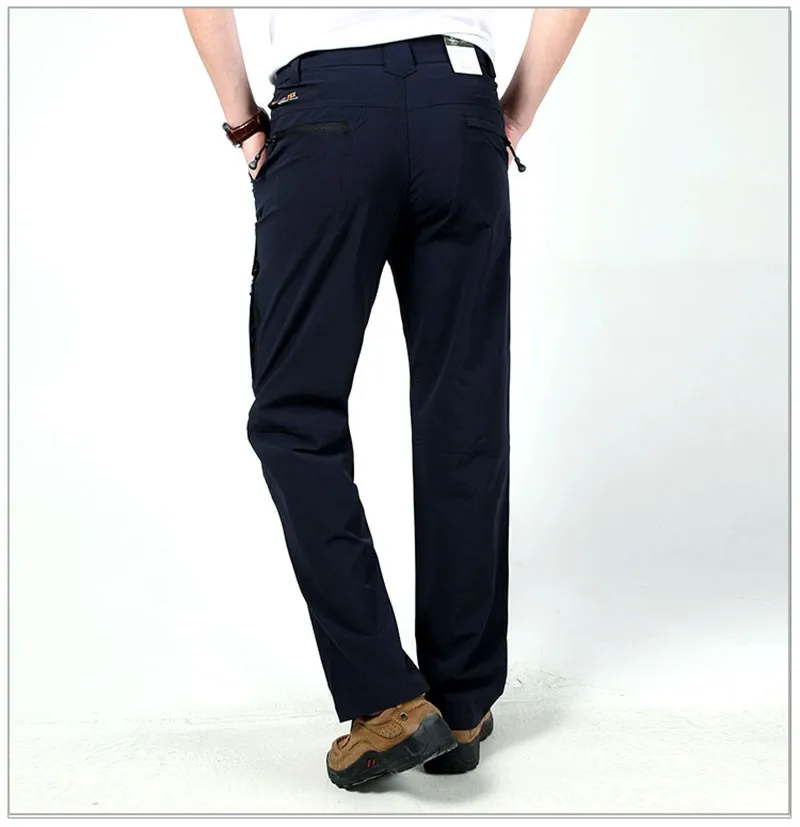 M~3XL 2016 New Spring Mens Plus Size Pants Quick Dry Breathable Long Short Trousers Man Straight Outdoor Waterproof Pantalones (15)