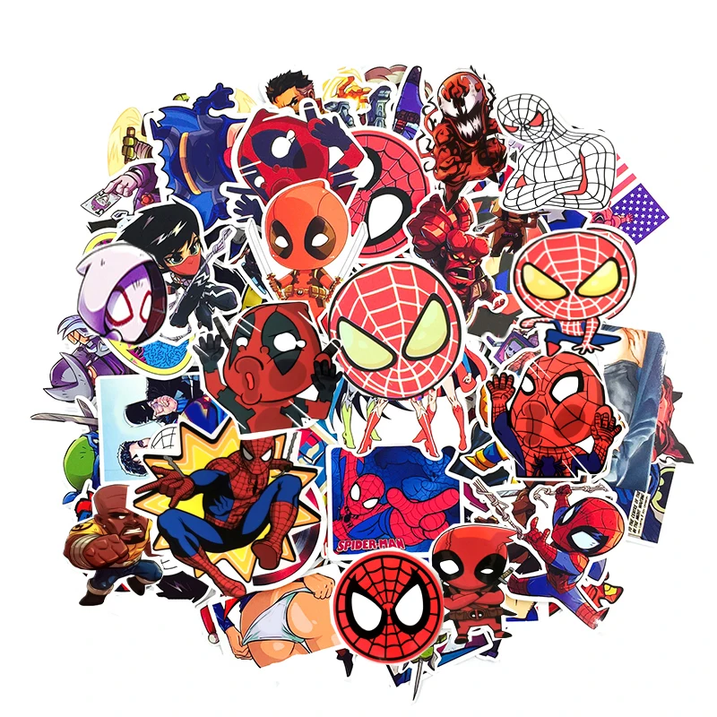 100 قطعة/الوحدة أعجوبة بطل السوبر ملصقا هزلية محمول سيارة صائق الثلاجة محمول موتو لوح التزلج الأمتعة الغيتار