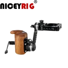 NICEYRIG для DJI Ронин S ручной Gimbal деревянная ручка для RoninS карданный захват крепление Arri rosette Видео кнопка включения/выключения(левая рука