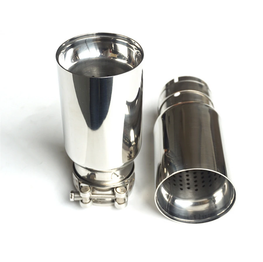 

63mm INLET 80mm OUTLET Car Stainless steel Exhaust End Tips for BMW with logo