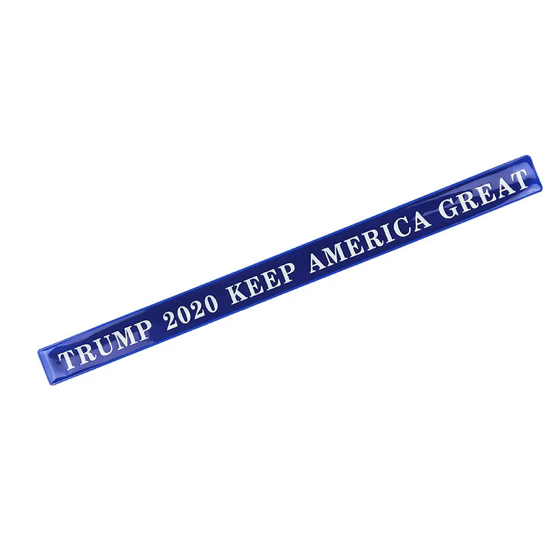 Повторный выбор США Трамп для президента мага сделать Америку большой держать Америку большой Светоотражающие шлепки повязки браслеты - Цвет: deep blue