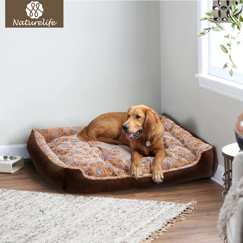 2017 Warm Corduroy Padded Dog Bed Waterproof Washable Pet House Mat Perros Soft Sofa Kennel Dogs Cats house For large dogs - изображение